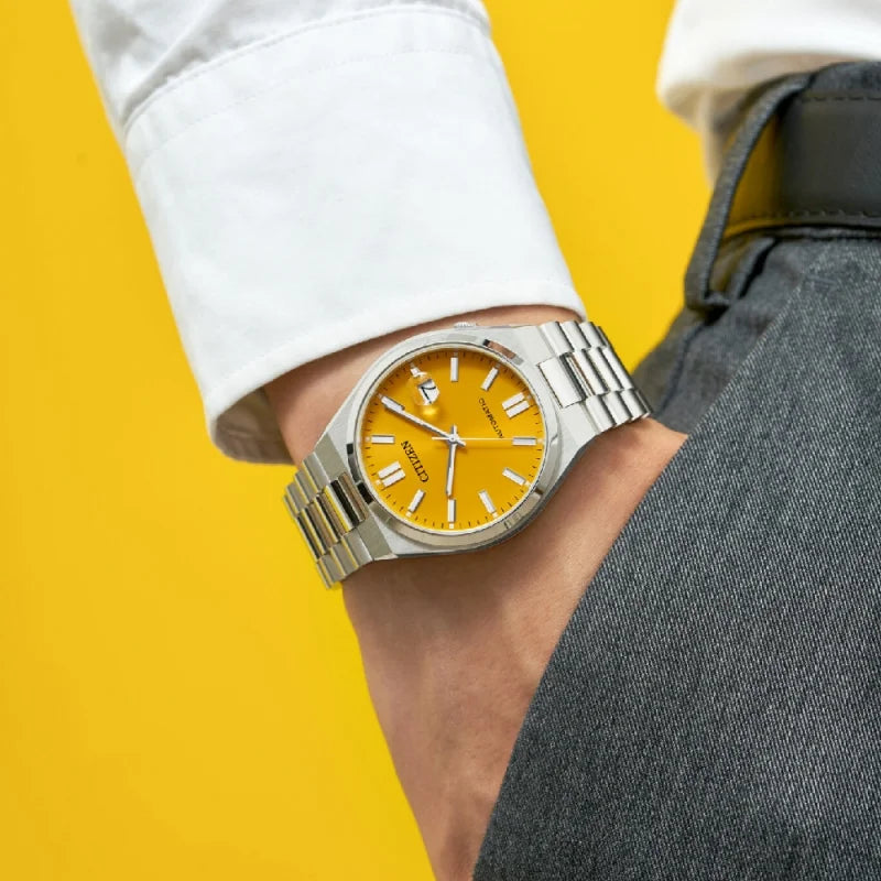 Citizen Tsuyosa, movimento automatico, quadrante orange, 40mm - NJ0150-81Z