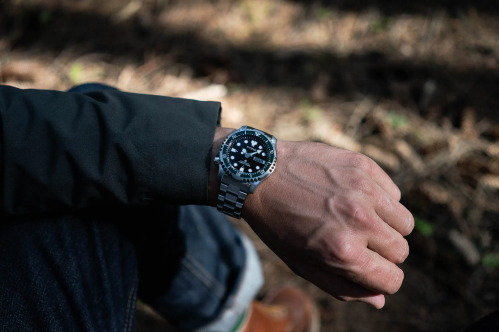 Citizen Promaster Diver's Automatic 200m, Green Bezel, Black Dial, 42mm - NY0084-89E