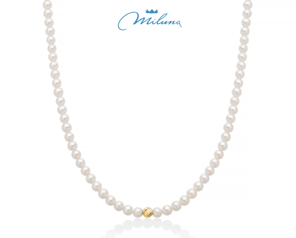 Collana Miluna di perle Oriente con centrale in oro giallo 375- PCL6535GX
