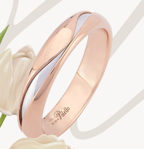 Men's wedding ring from the Marea line - 3349URB