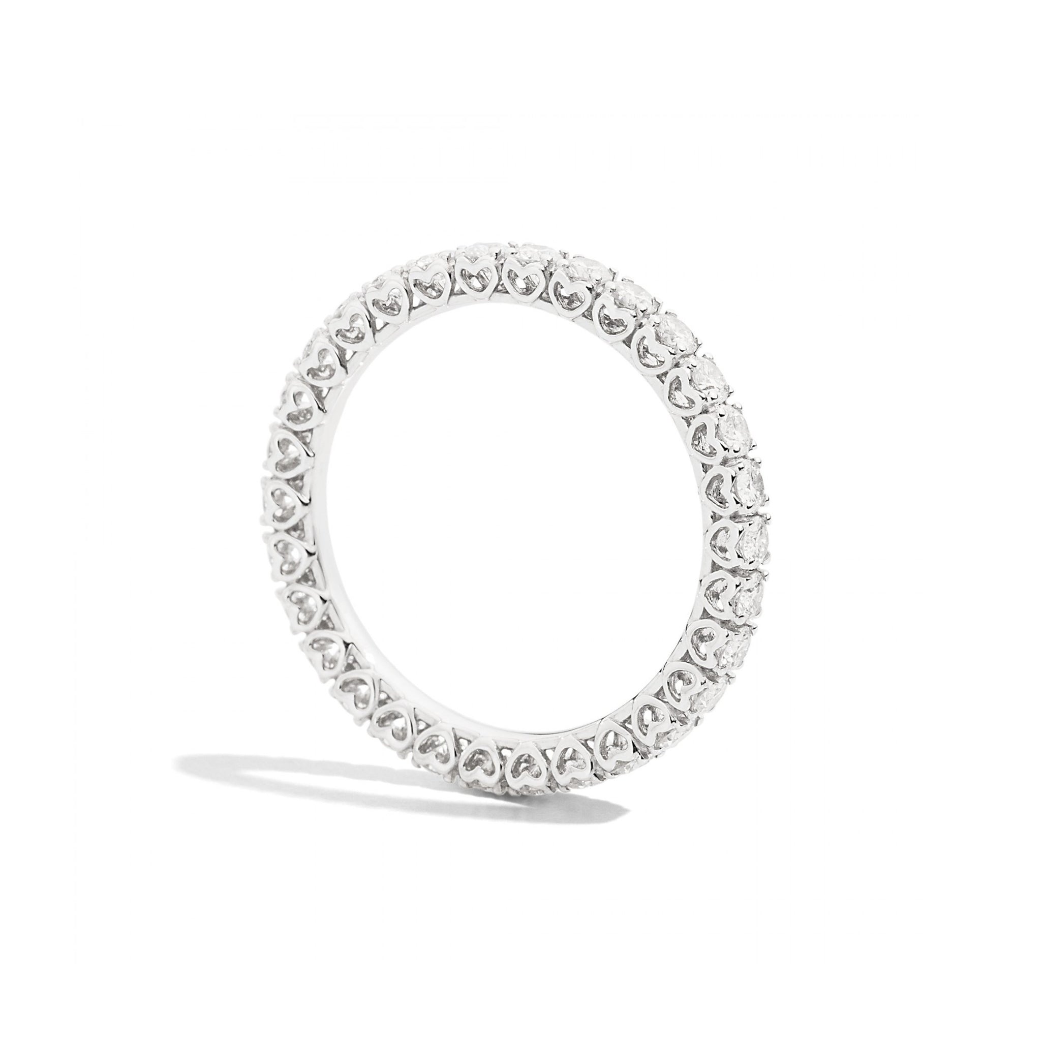 Veretta collezione Anniversary in oro bianco e diamanti, 0.98ct - R01GD737