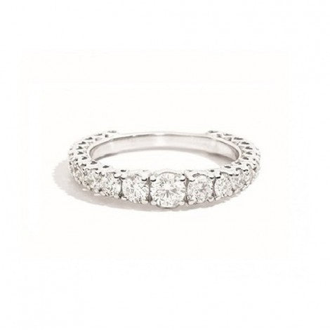 Anello Recarlo in oro bianco e diamanti - Fedina a scalare, 1.01ct - R01MS747/100