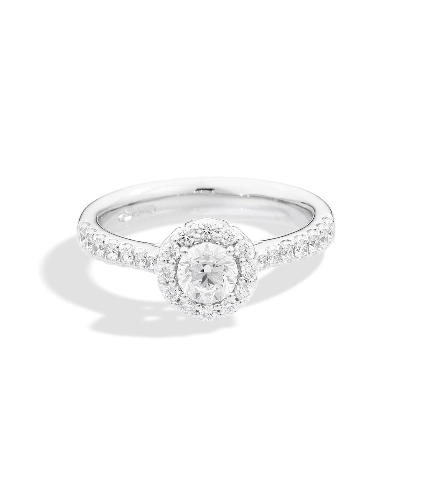 SOLITARIO RECARLO ANNIVERSARY CON DIAMANTI SUL GAMBO, 0.63ct - R01SC018/063