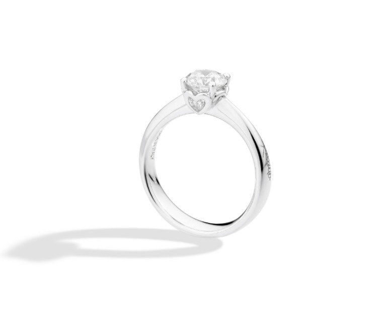 Anello in oro bianco con diamanti, 0.59ct di diamanti - R01SH017/059