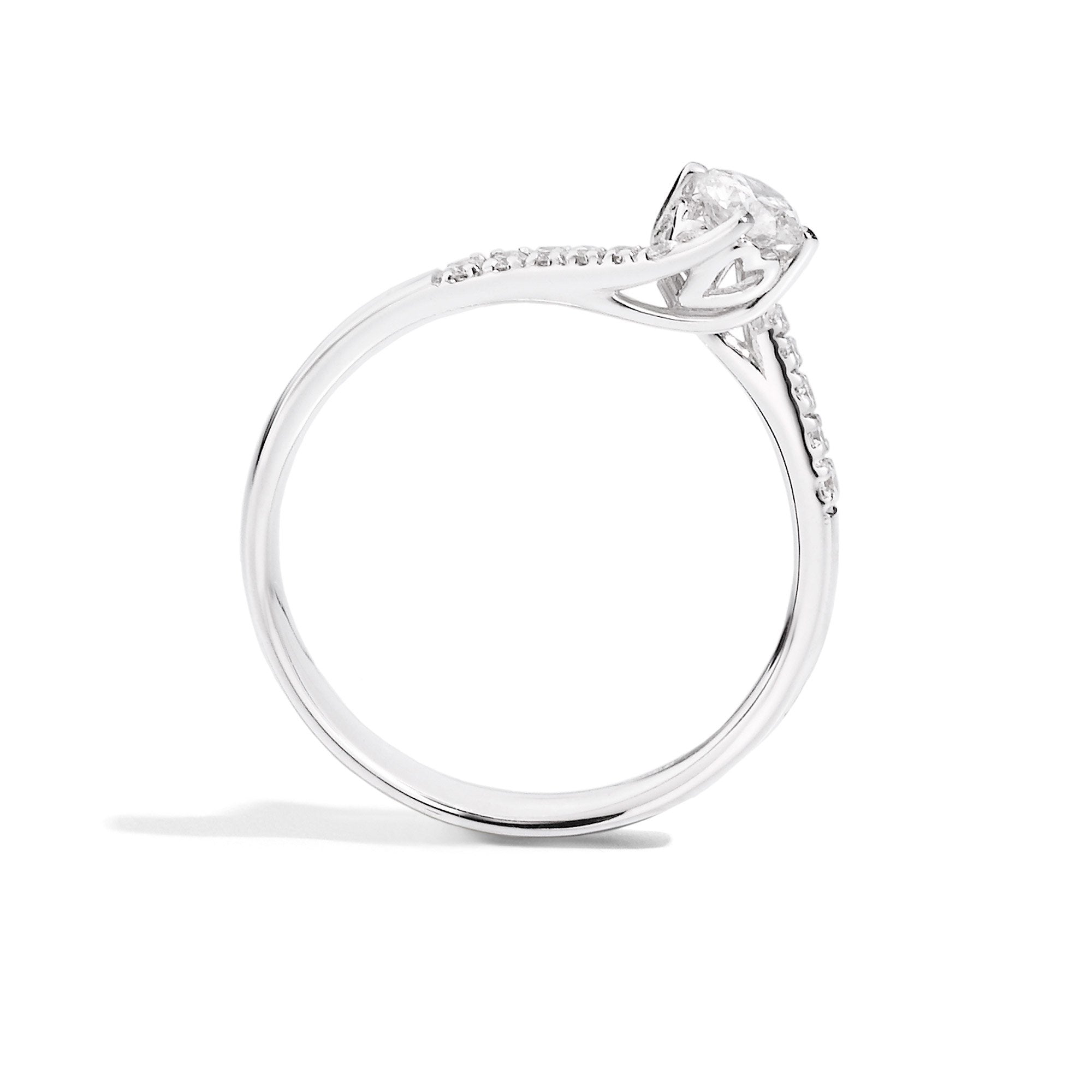 SOLITARIO RECARLO ANNIVERSARY CON DIAMANTI SUL GAMBO, 0.15ct - R01SP195/015