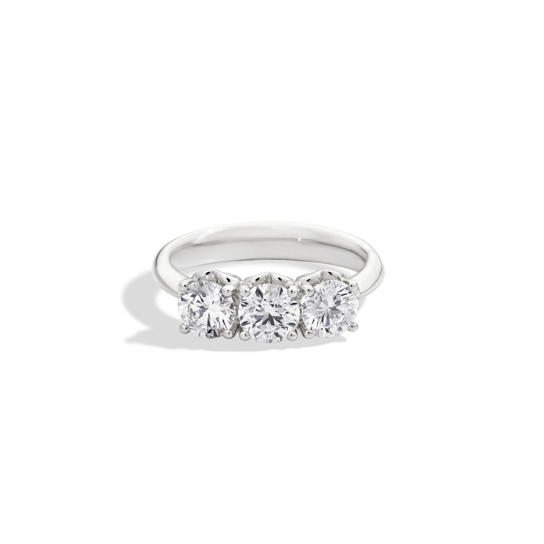 Anello Trilogy oro bianco e diamanti, 0.35ct- R01TY001/036