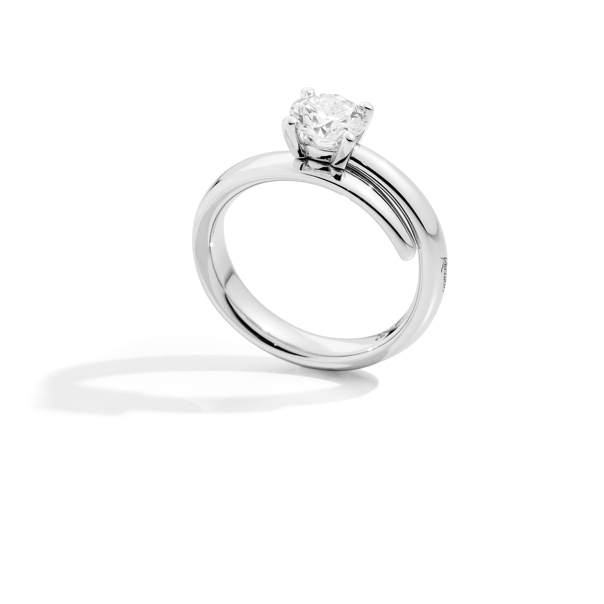 SOLITARIO ETERNITY RECARLO ORO BIANCO E DIAMANTE, 0.31ct - R02SO001/031