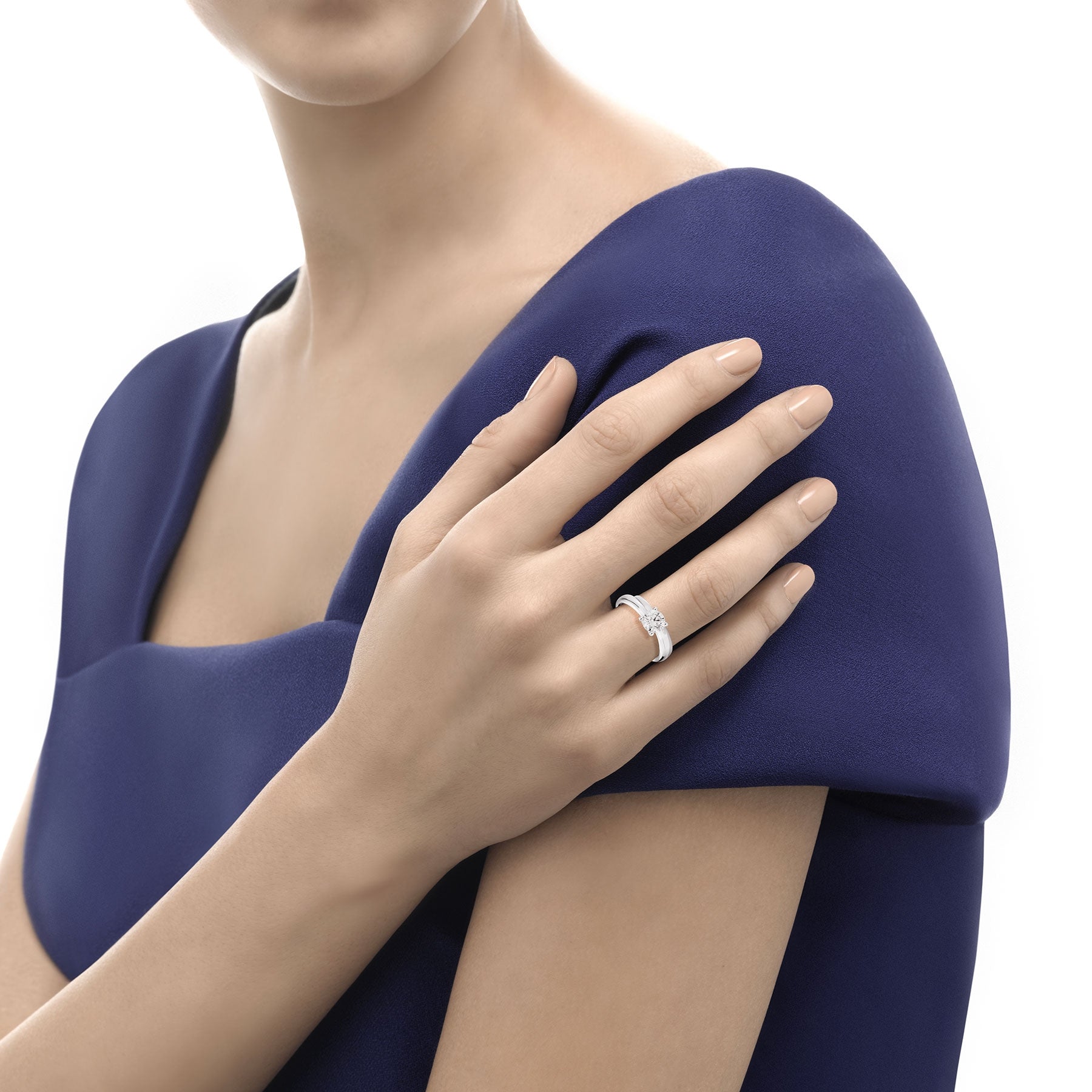 SOLITARIO ETERNITY RECARLO ORO BIANCO E DIAMANTE, 0.31ct - R02SO001/031