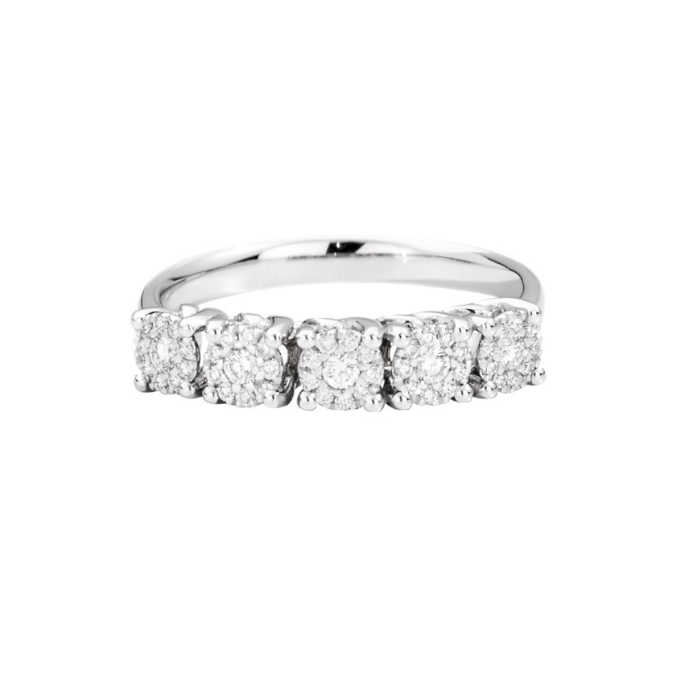 Veretta Recarlo in oro bianco e diamanti, ct 0.26 - R04MZ277/026