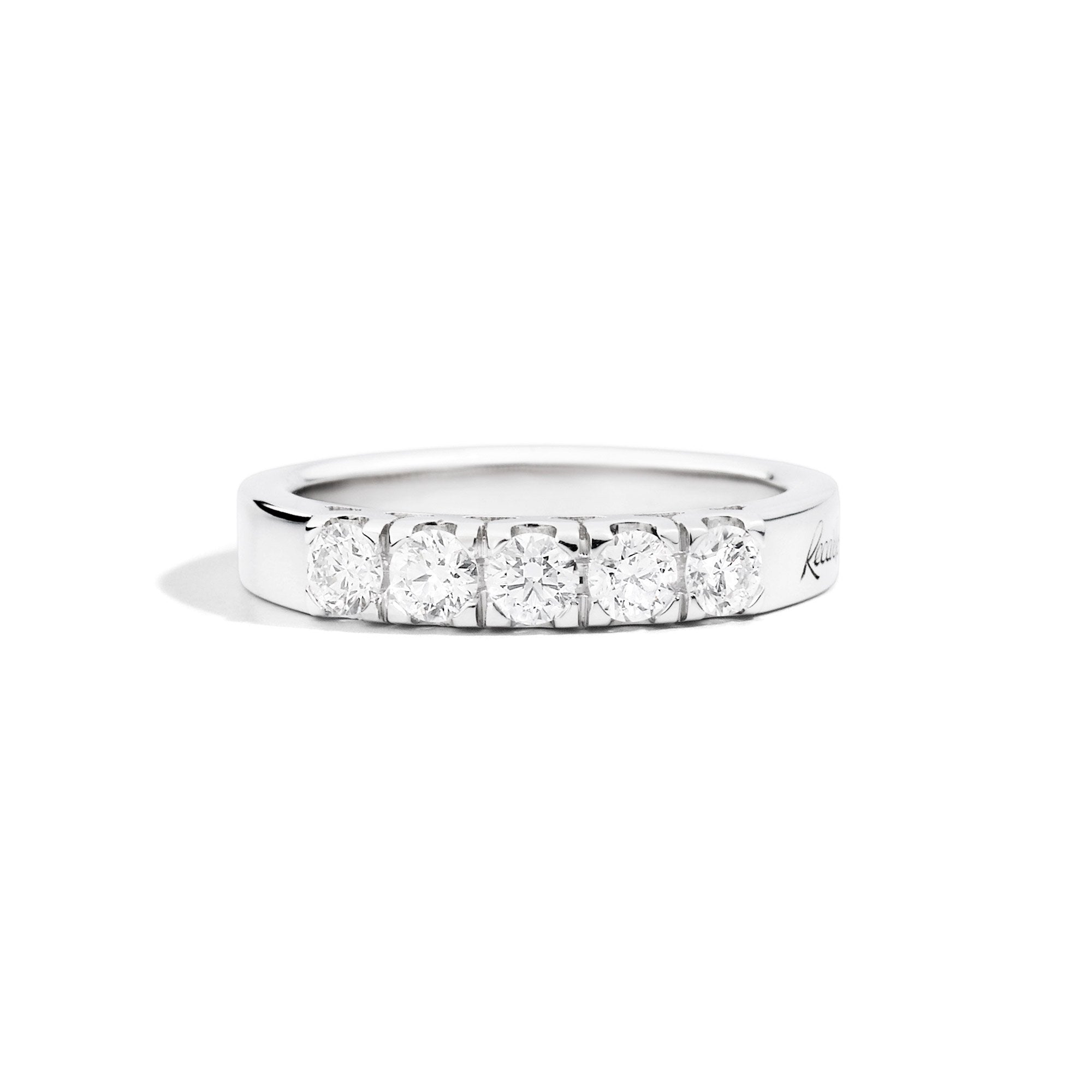 Anello in oro bianco con 5 diamanti, 0.25ct - R30MZ265/025