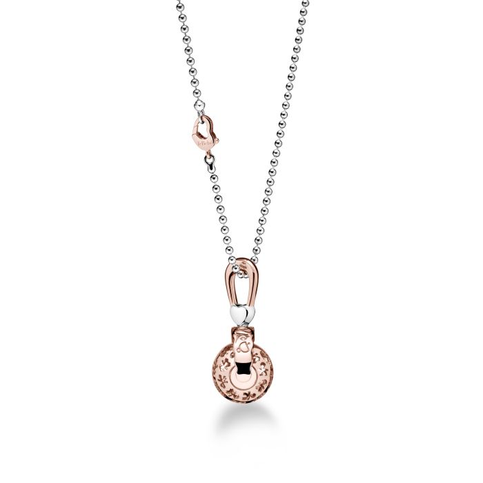 THE RATTLES - SUONAMORE ANHÄNGER AUS ROSÉGOLD-PLATTIERTEM SILBER UND DIAMANT - SNM007