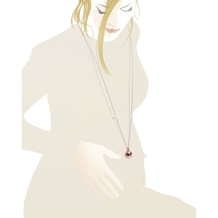 Suonamore Baby Necklace in Rose Gold Plated Silver - SNM016