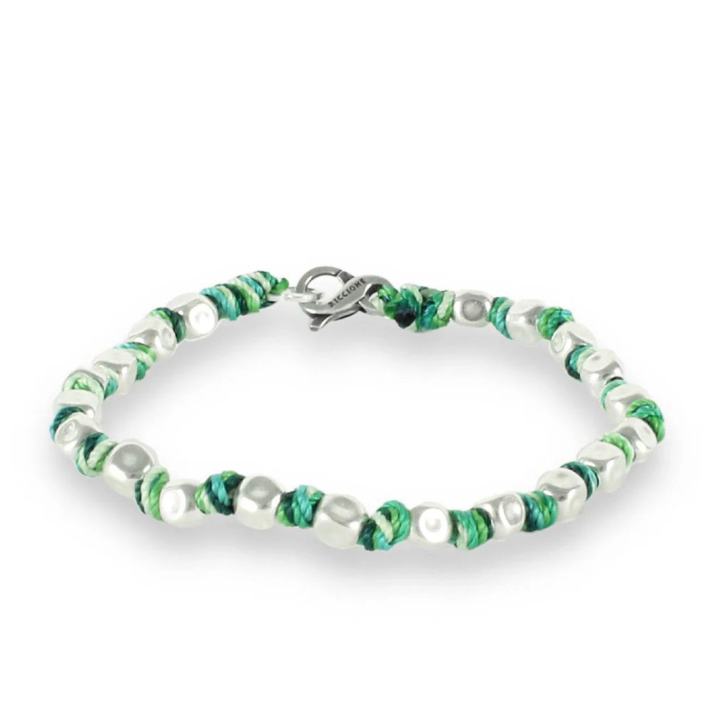 BRACCIALE Spadarella Crushed, unisex, color verde scuro degradè - SPBR03-verde scuro degradè