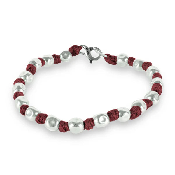 Bracciale Spadarella pepite, color tabacco, 19cm - SPBR349-Tabacco