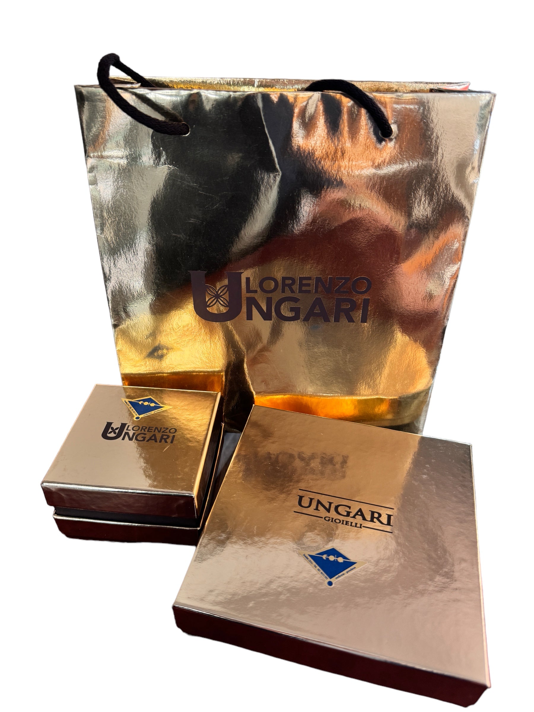 Lorenzo Ungari - Anello in bronzo dorato e zirconi - CAMIRE AN 001