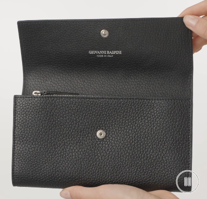 Großes kontinentales Portemonnaie aus geprägtem Leder – L0018
