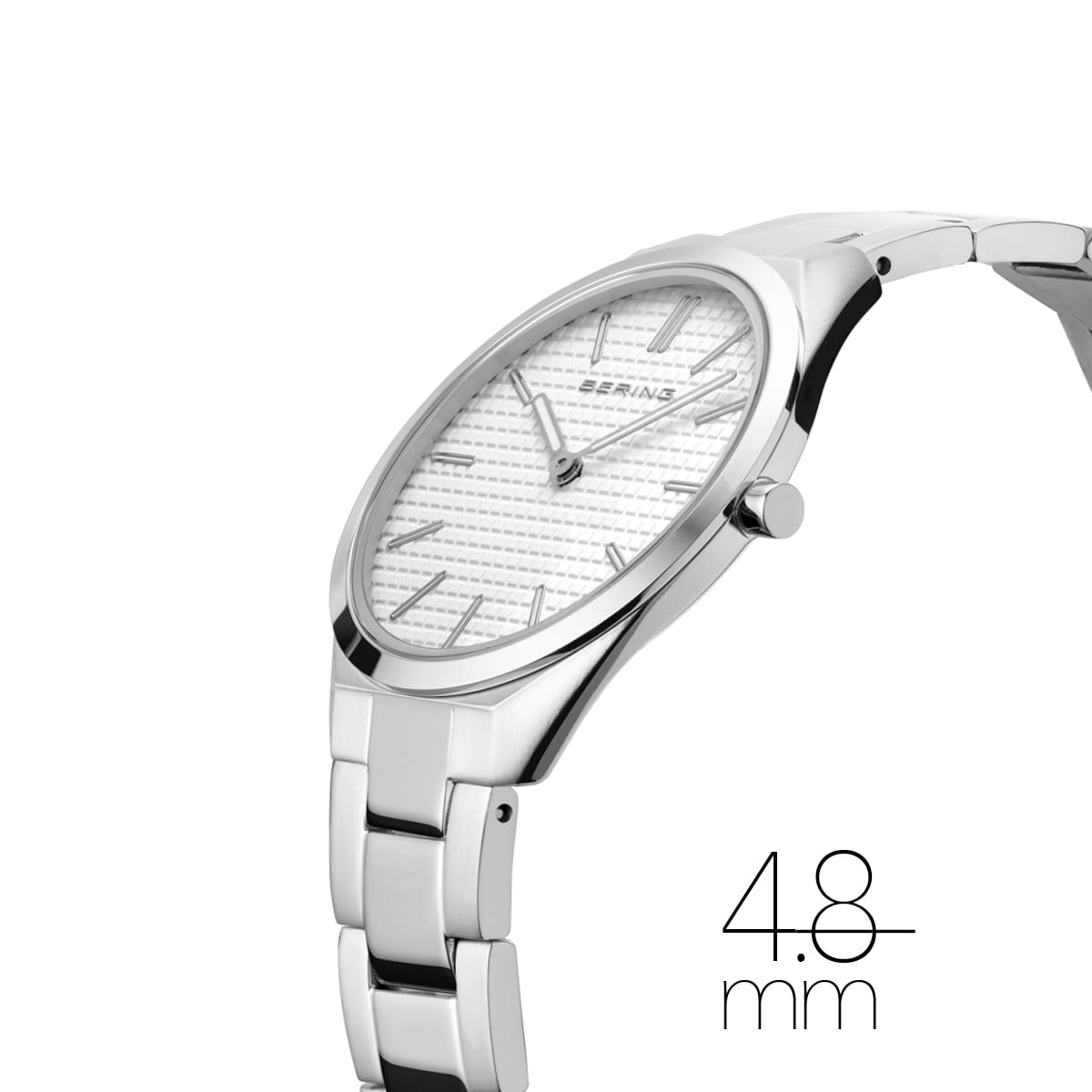 Bering Ultra Slim Damenuhr | Poliertes/Gebürstetes Silber, 31 mm | 17231-700