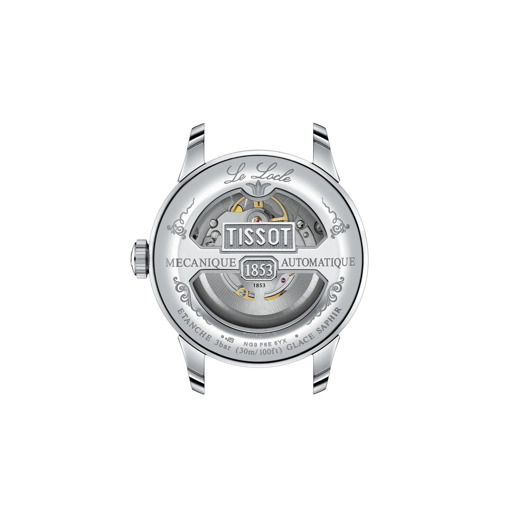 Tissot Le Locle Powermatic 80 Uhr, weißes Zifferblatt, 39,30 mm – T0064071103300