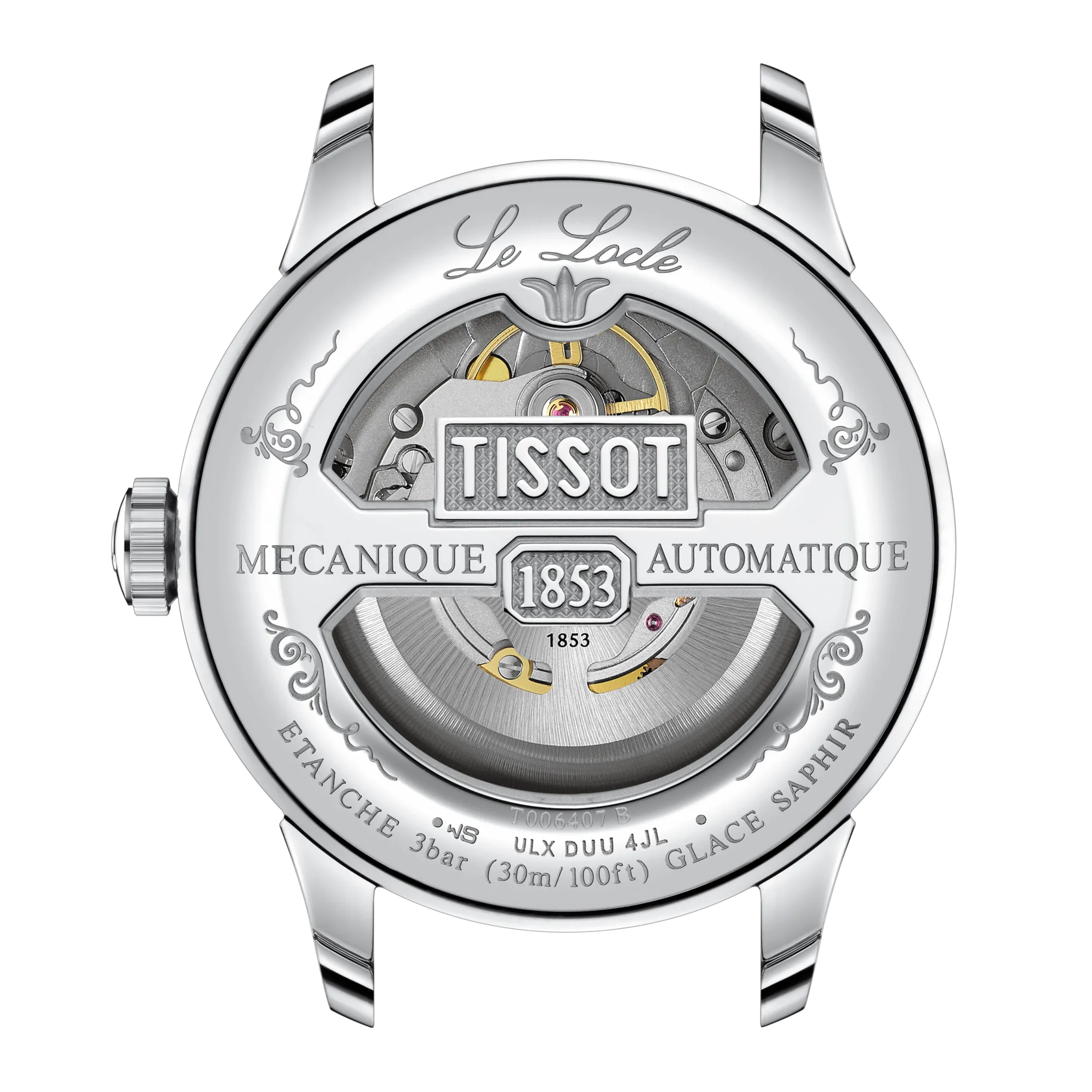 OROLOGIO TISSOT Le Locle, movimento automatico, quadrante blu, 39mm - T0064071604300