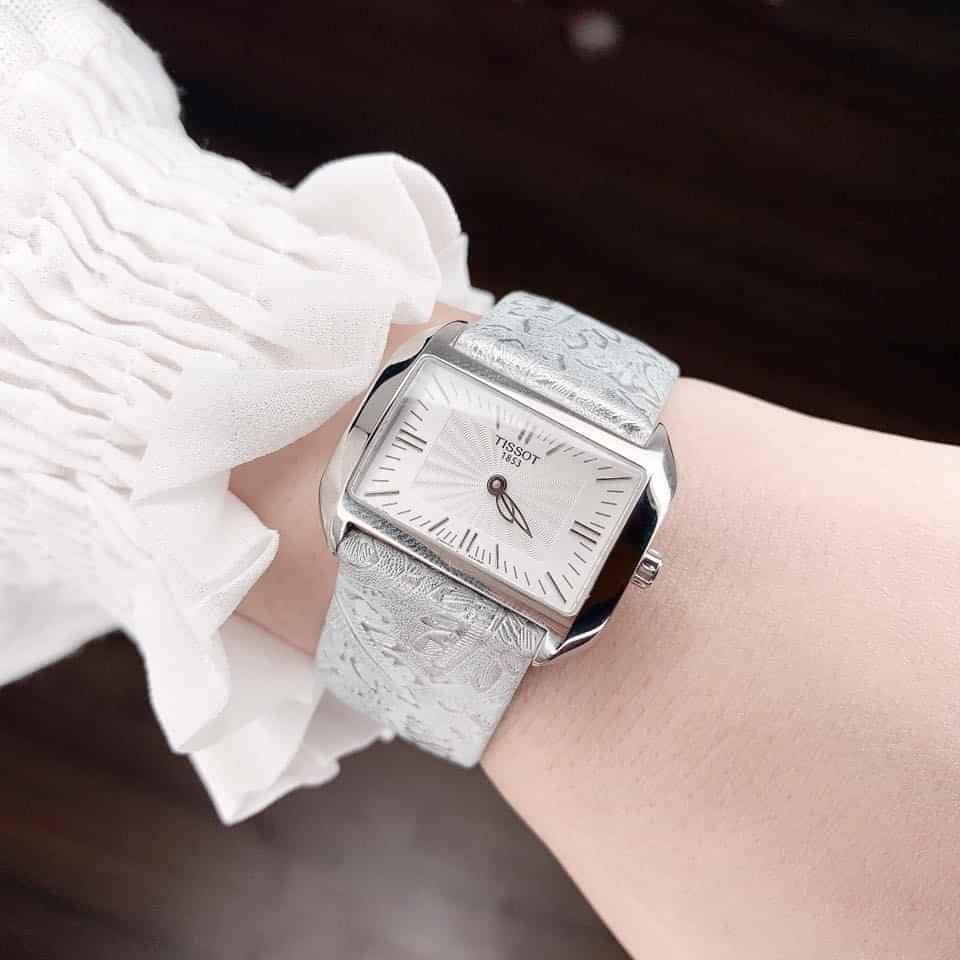 Tissot Orologio Analogico al Quarzo Donna con Cinturino in Pelle, 32mm - T0233091603102