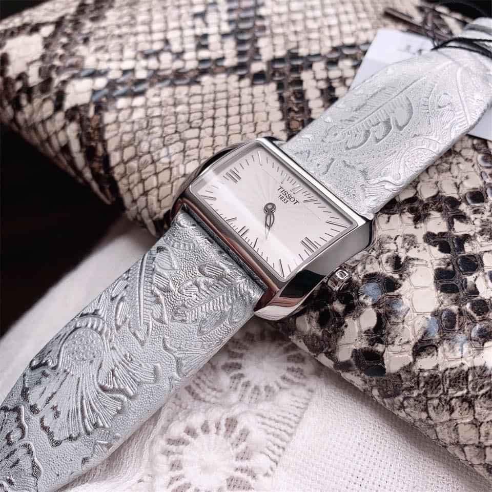 Tissot Orologio Analogico al Quarzo Donna con Cinturino in Pelle, 32mm - T0233091603102