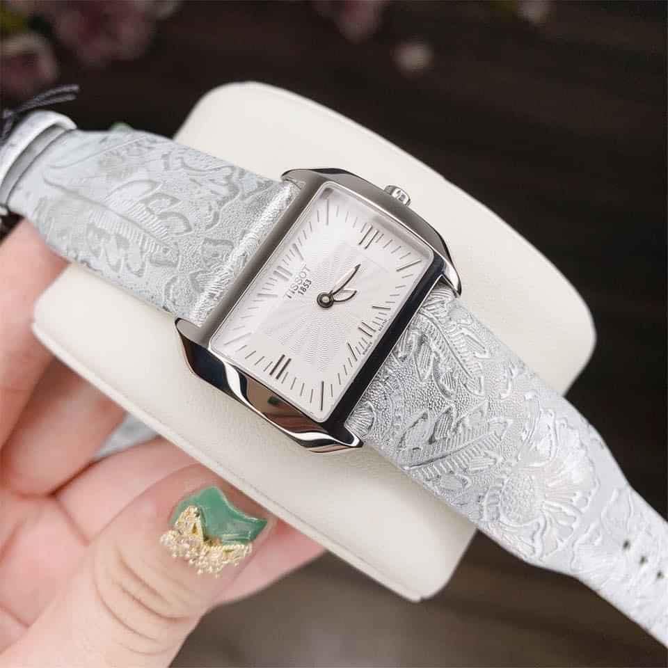 Tissot Orologio Analogico al Quarzo Donna con Cinturino in Pelle, 32mm - T0233091603102