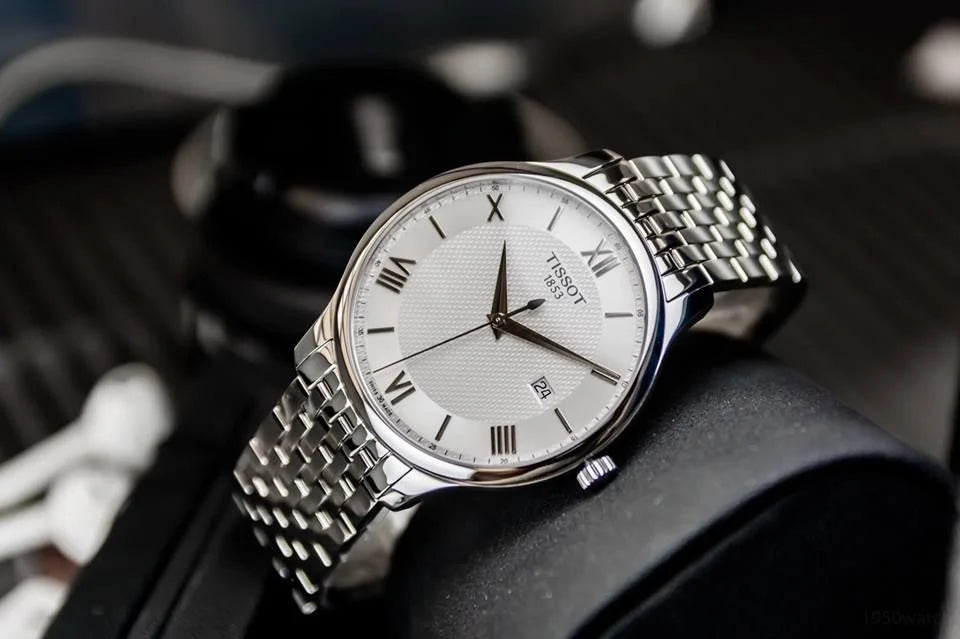 OROLOGIO Tissot Tradition, QUARZO QUADRANTE SILVER, 42mm - T0636101103800