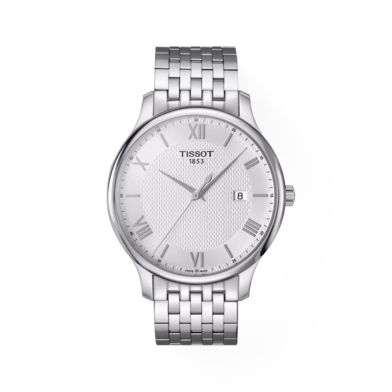 OROLOGIO Tissot Tradition, QUARZO QUADRANTE SILVER, 42mm - T0636101103800