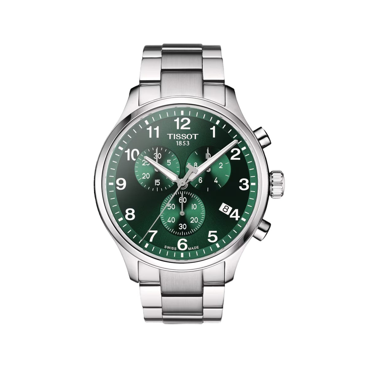 Tissot Chrono XL Classic Uhr, grünes Zifferblatt, 45 mm – T1166171109200