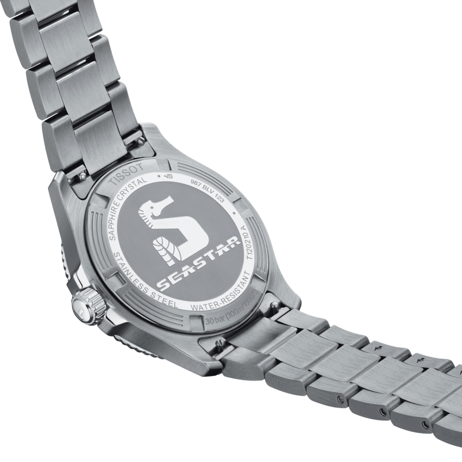TISSOT SEASTAR 1000, schwarzes Zifferblatt, 40 mm – T1204101105100