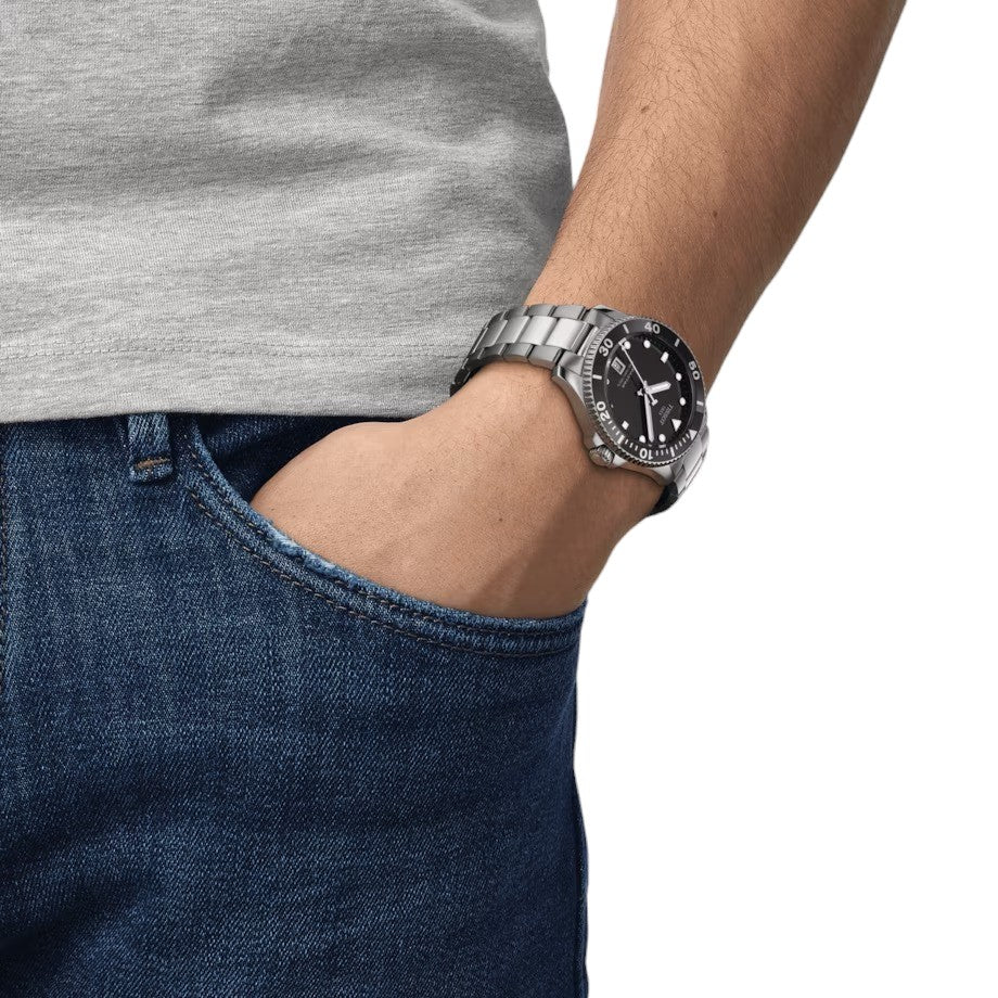 TISSOT SEASTAR 1000, quadrante nero, 40MM - T1204101105100