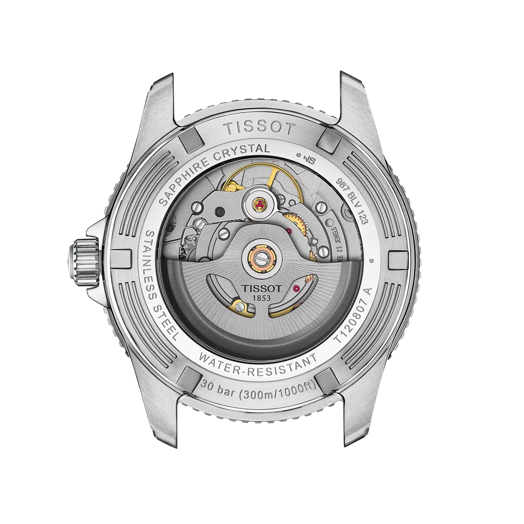 Tissot Seastar 1000 Powermatic 80, graues Farbverlaufszifferblatt, 40 mm – T1208072205101