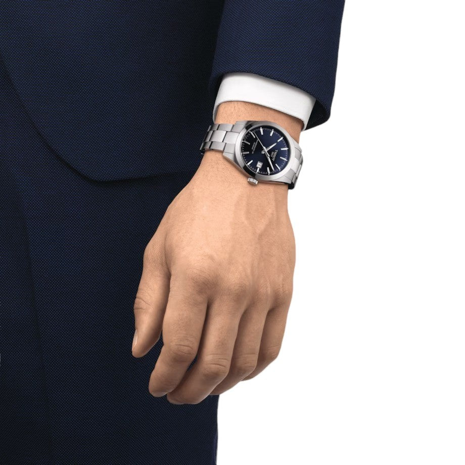 TISSOT GENTLEMAN POWERMATIC 80 SILICIUM, qudrante blu, 40mm - T1274071104100