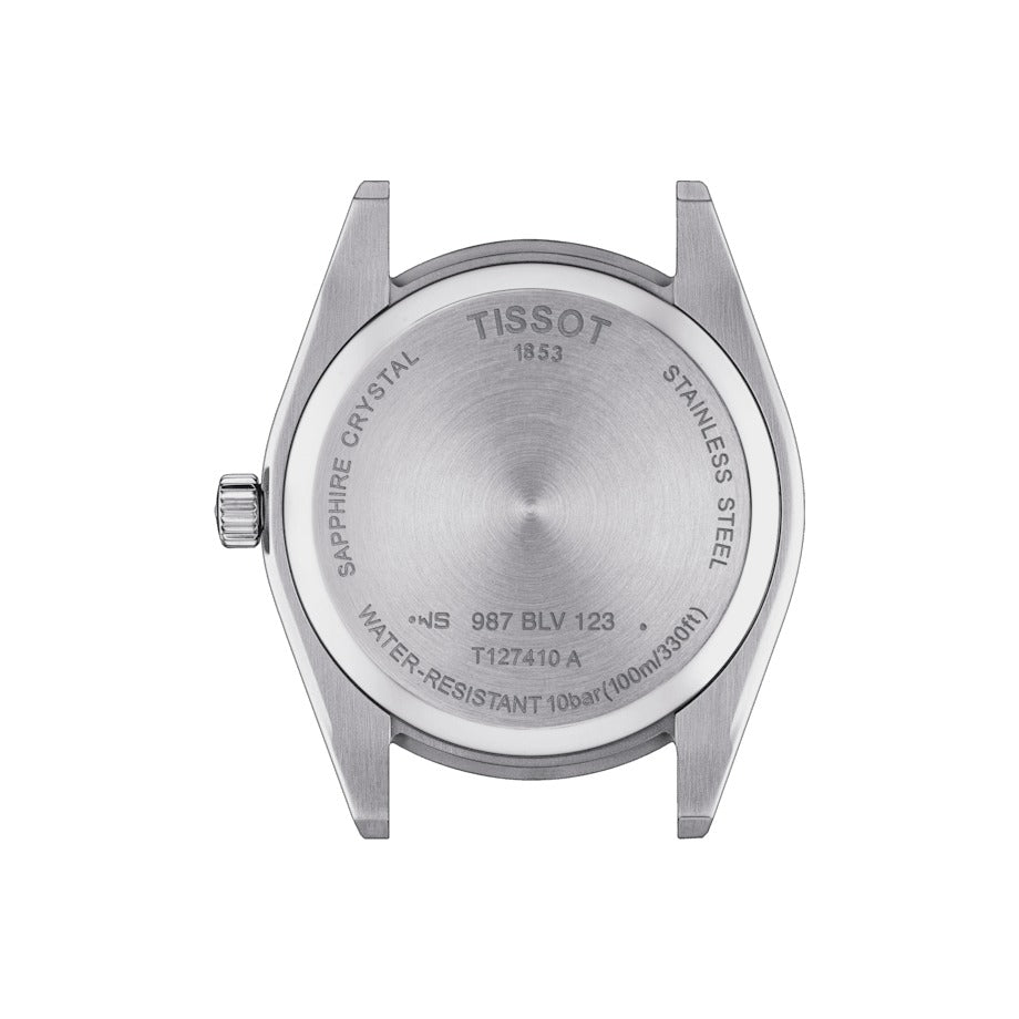 TISSOT GENTLEMAN-UHR, blaues Zifferblatt, 40 mm – T1274101104100