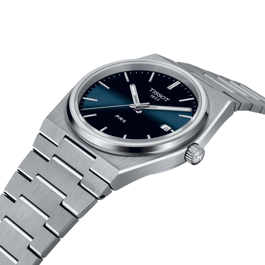 Tissot PRX-Uhr, 40 mm, blaues Zifferblatt – T1374101104100