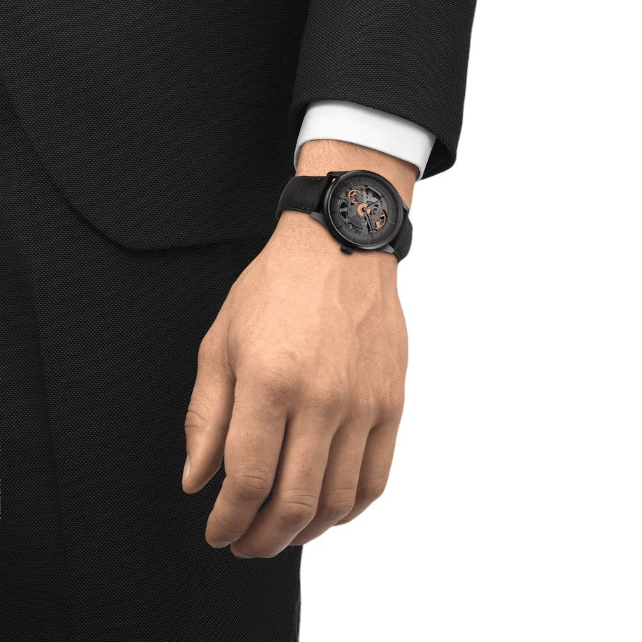 TISSOT CHEMIN DES TOURELLES SQUELETTE, 39 mm – T1398363644100