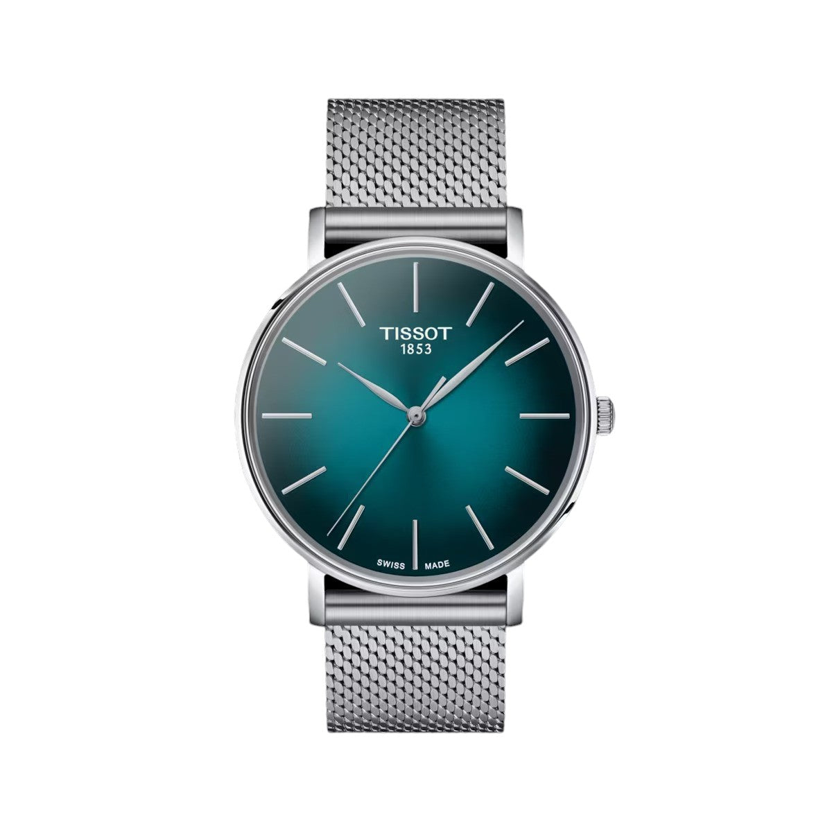 TISSOT EVERYTIME HERRENUHR, Zifferblatt in Farbverlaufsgrün, 40 mm – T1434101109100