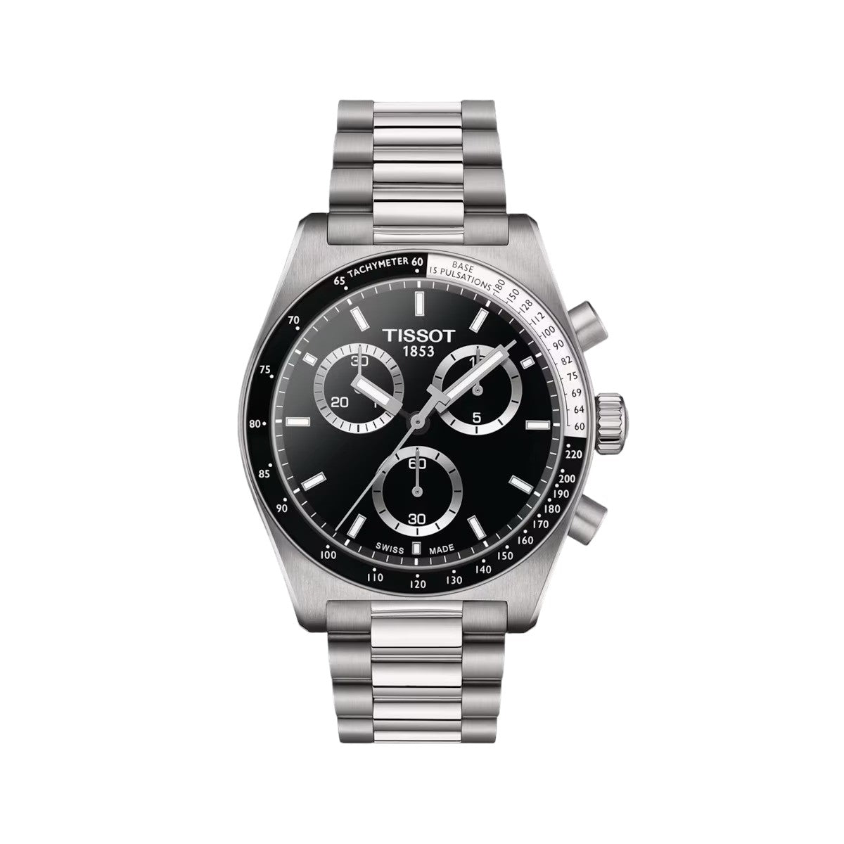 TISSOT PR516 CHRONOGRAPH, SCHWARZES ZIFFERBLATT, 40 MM - T1494171105100