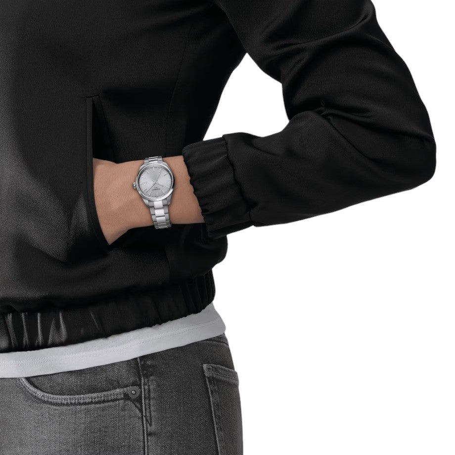 TISSOT PR 100 34MM, eisblaues Zifferblatt - T1502101135100