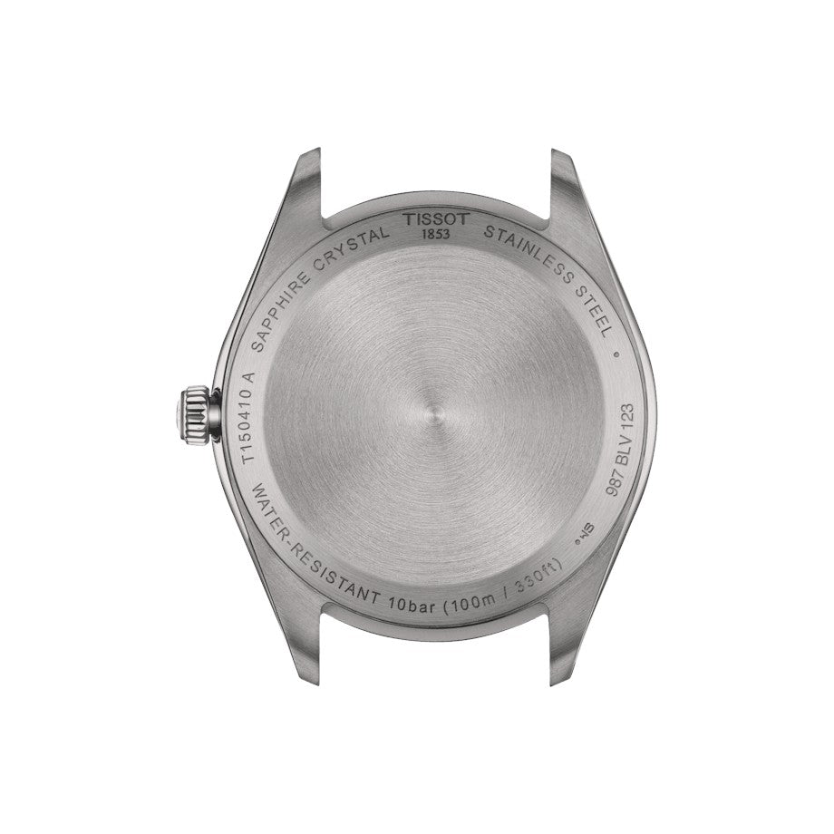Tissot PR 100 Uhr, schwarzes Zifferblatt, 40 mm – T1504101105100