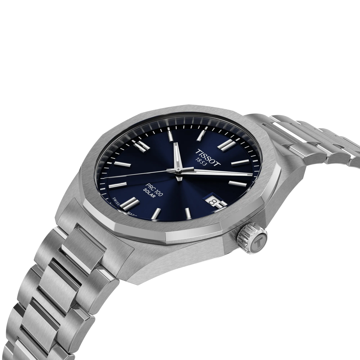Tissot PRC 100 Solar Quartz, quadrante blu, 39mm- T1514221104100