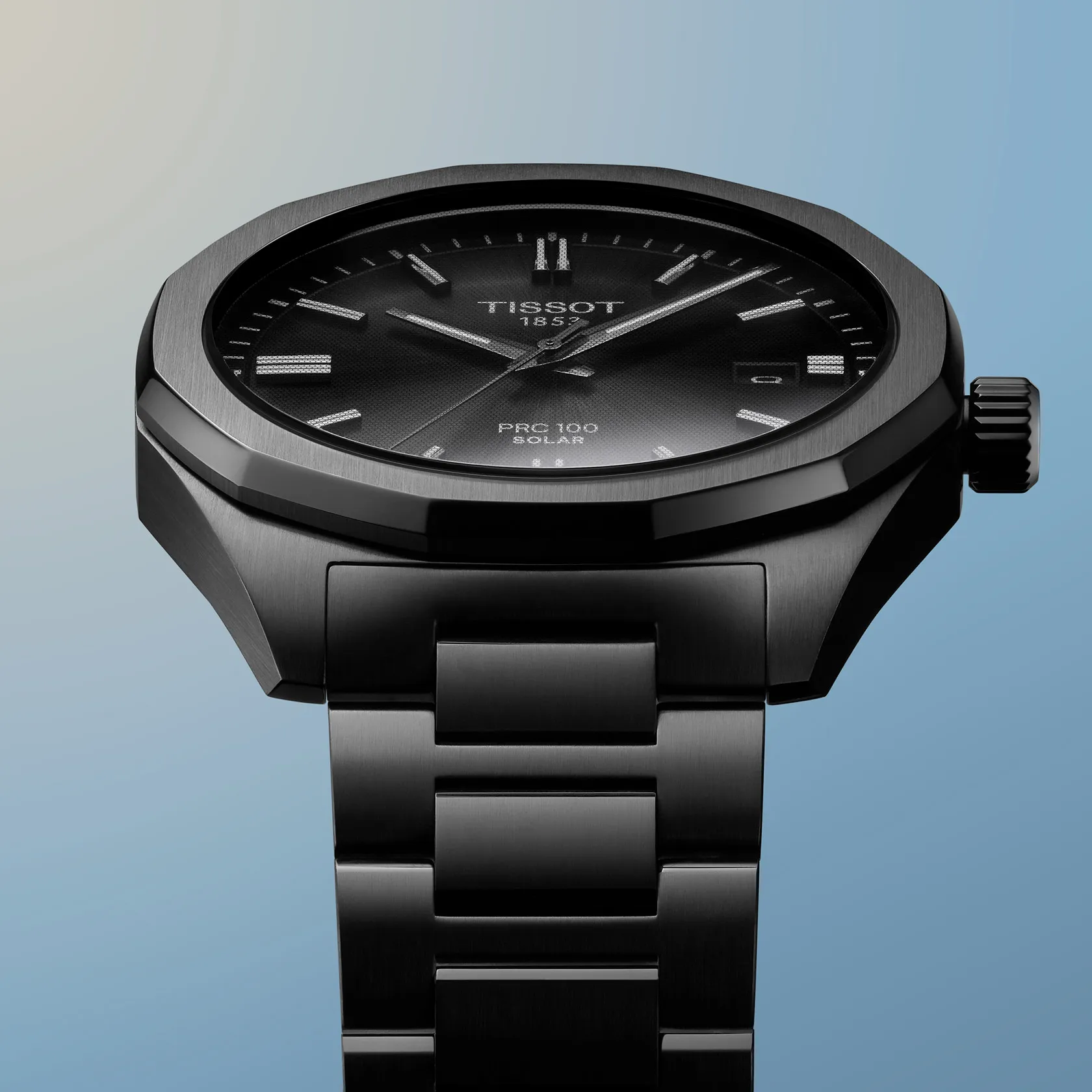 Tissot PRC 100 Solar, total black, 39mm - T1514223305100