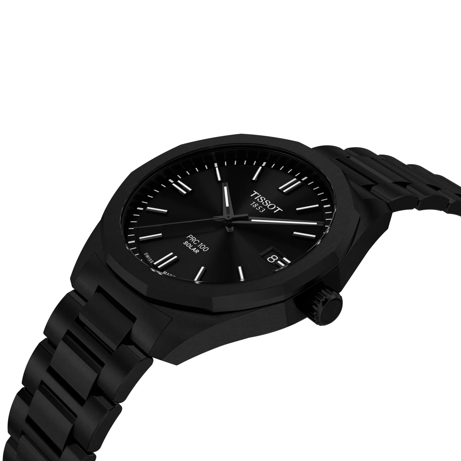 Tissot PRC 100 Solar, total black, 39mm - T1514223305100