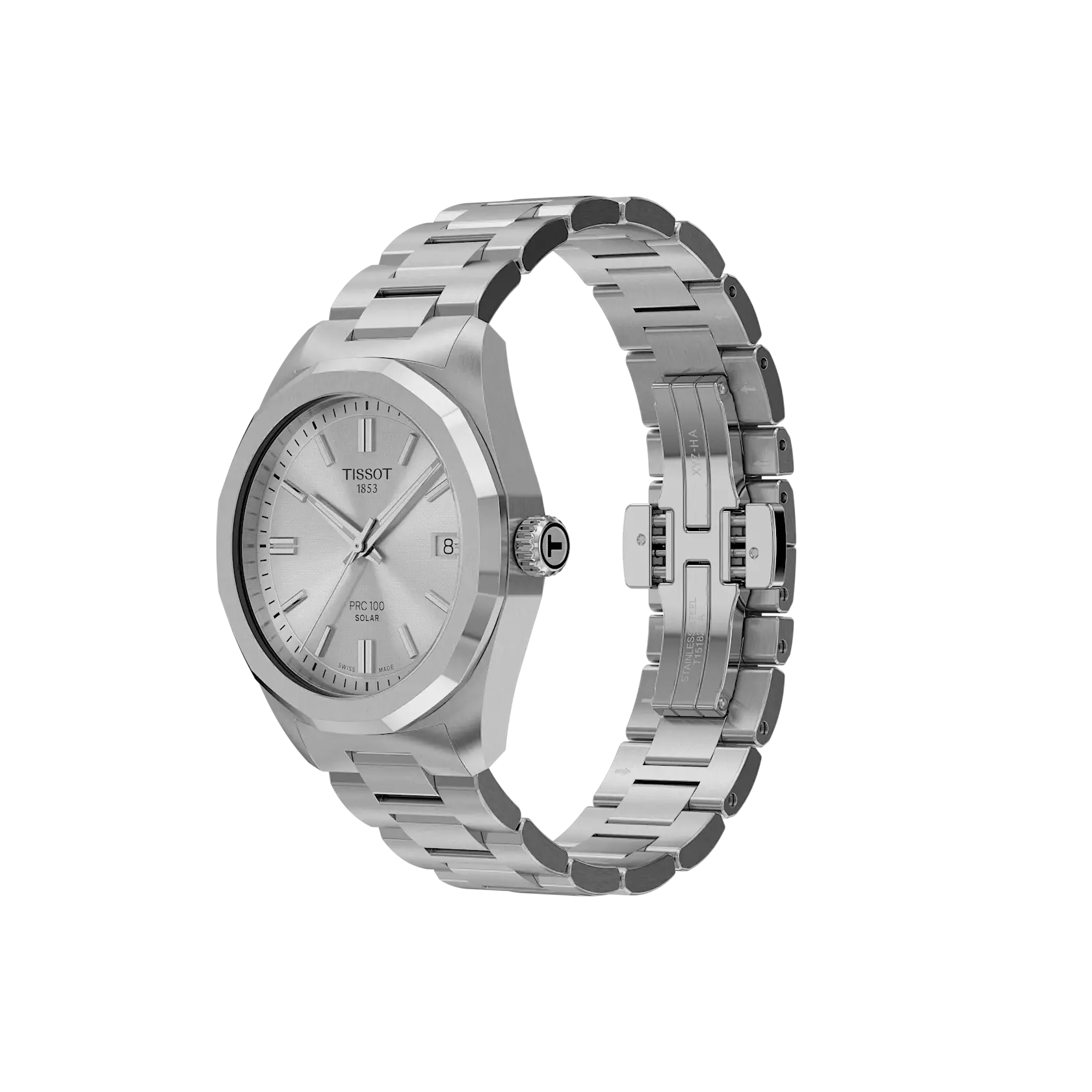 Orologio Tissot PRC 100 Solar, quadrante silver, 34mm - T1518221103100