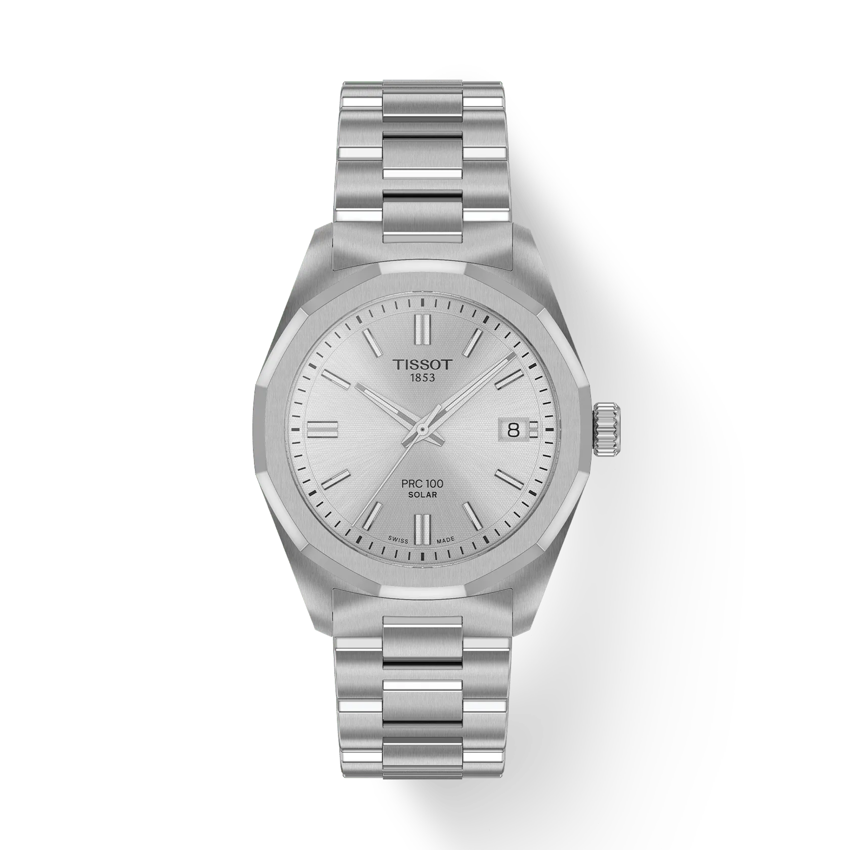 Orologio Tissot PRC 100 Solar, quadrante silver, 34mm - T1518221103100