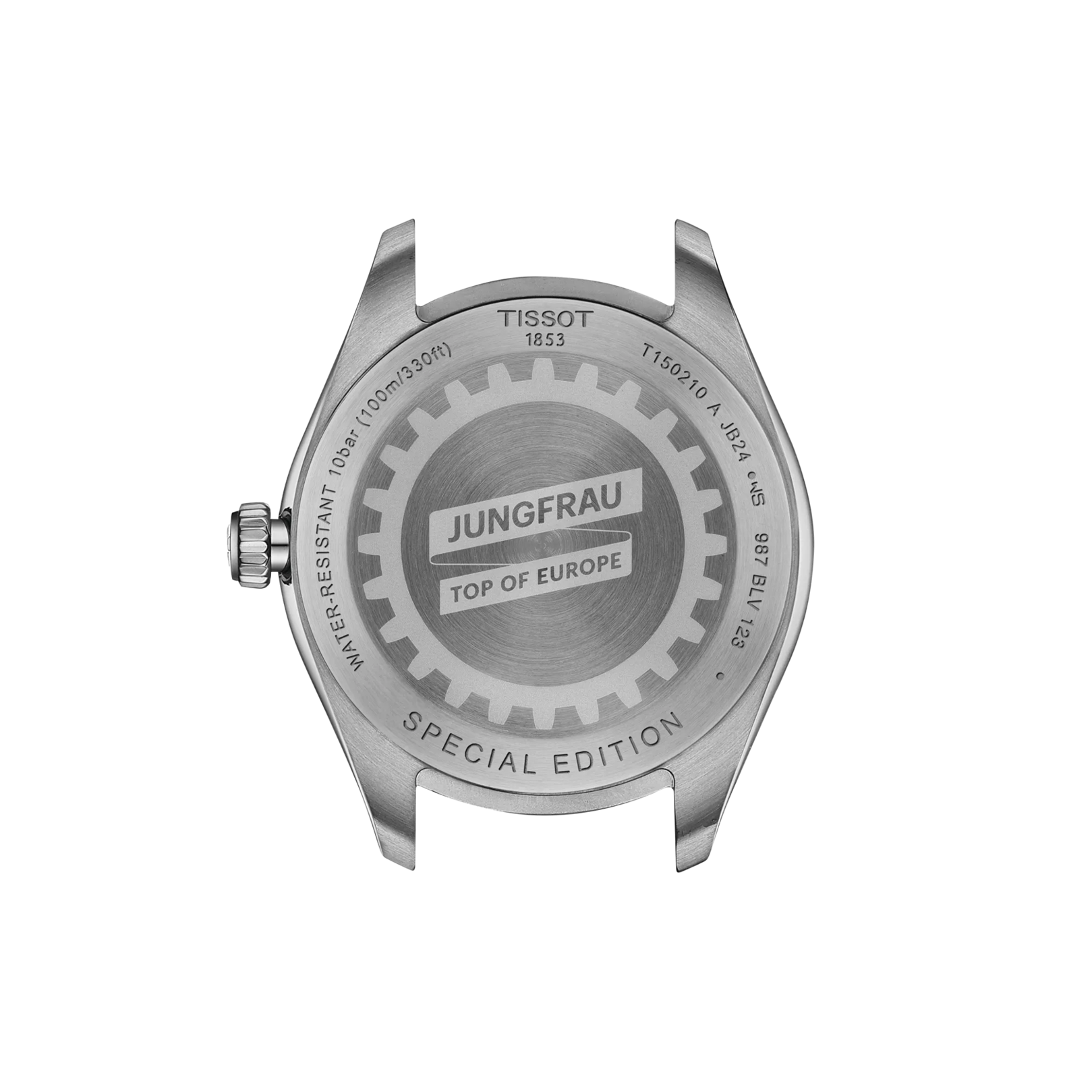 Tissot PR 100 Jungfraubahn Quartz 34 mm, weißes Zifferblatt – T1502101103101