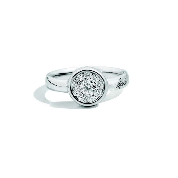 Anello collezione Marilyn in oro bianco e diamanti, 019ct - XE444/040
