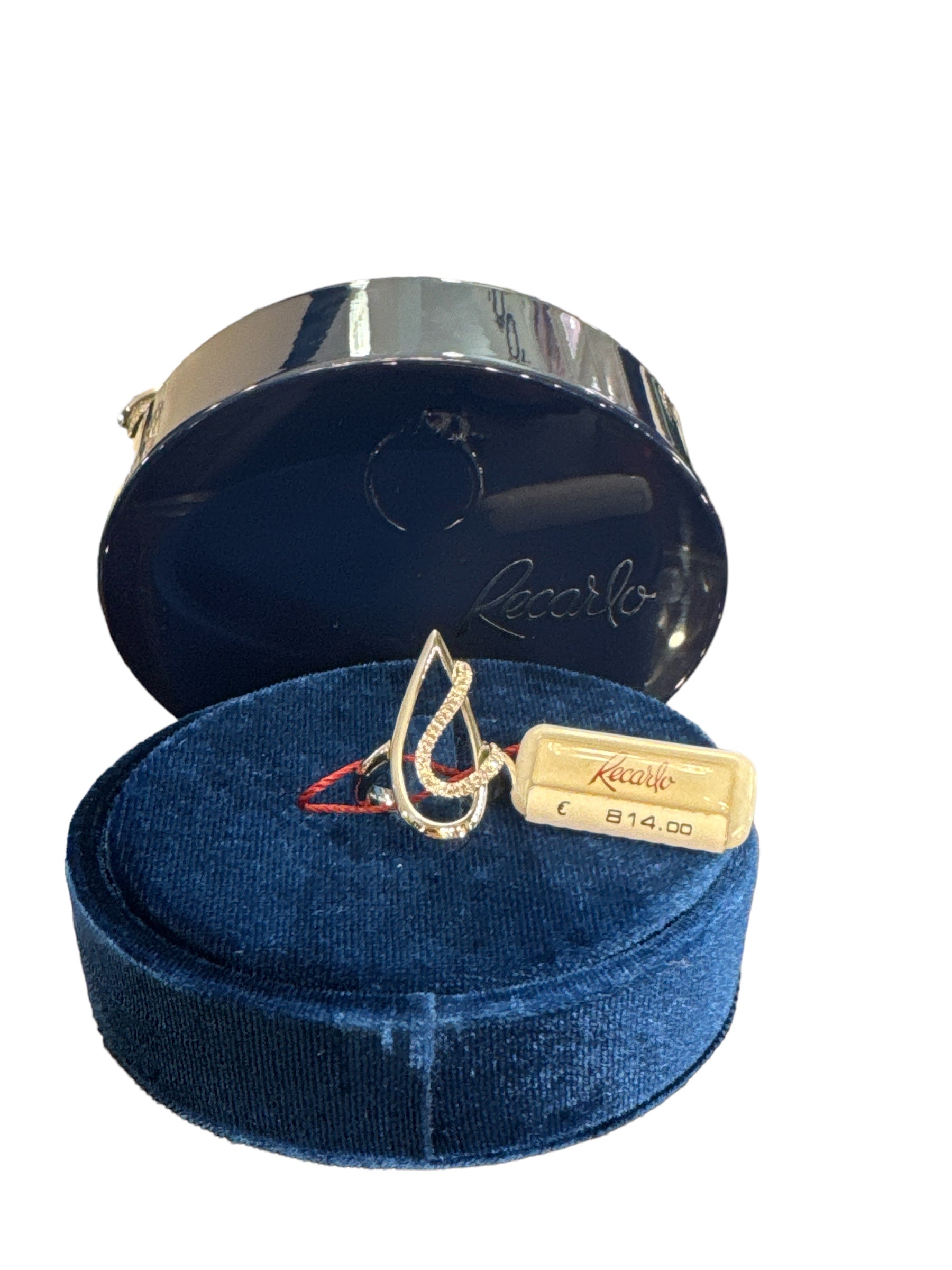 Anello Fantasia in oro bianco e diamanti, 0.16ct - ZQ328/B