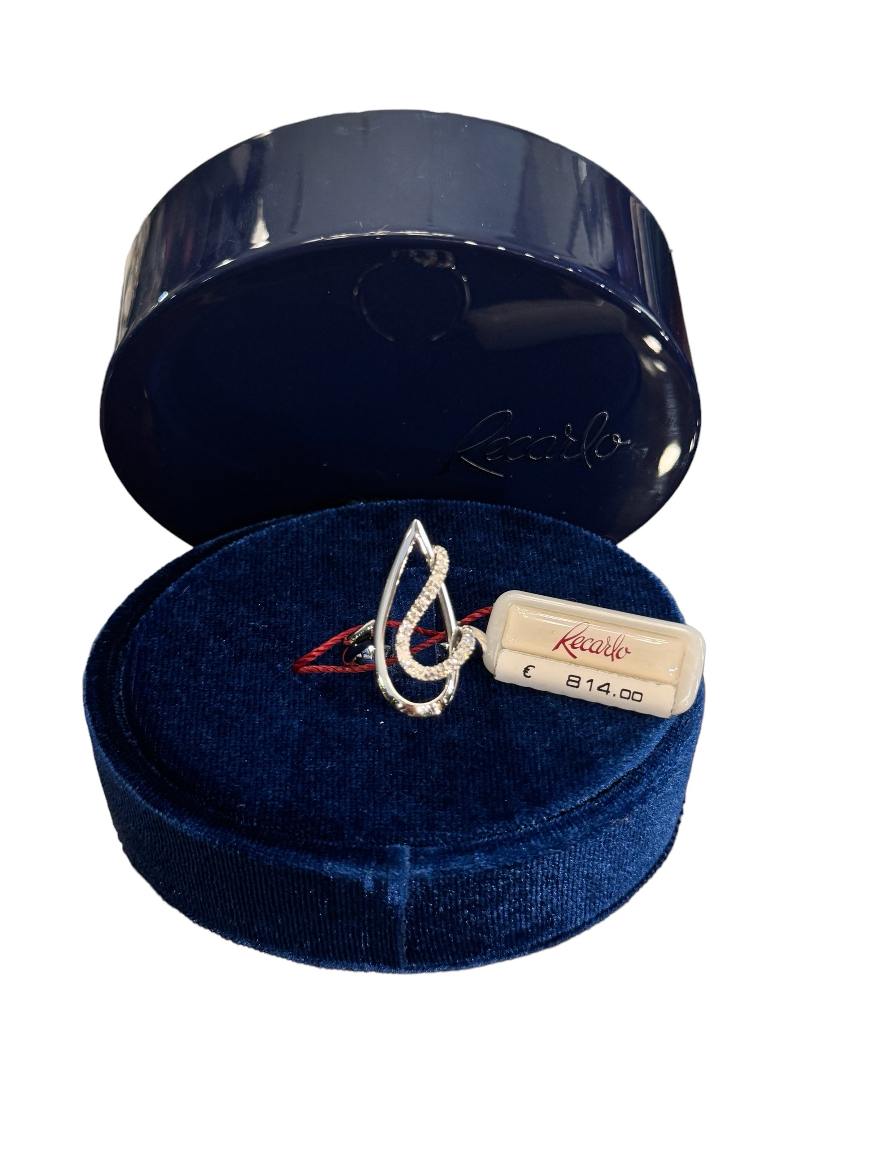 Anello Fantasia in oro bianco e diamanti, 0.16ct - ZQ328/B