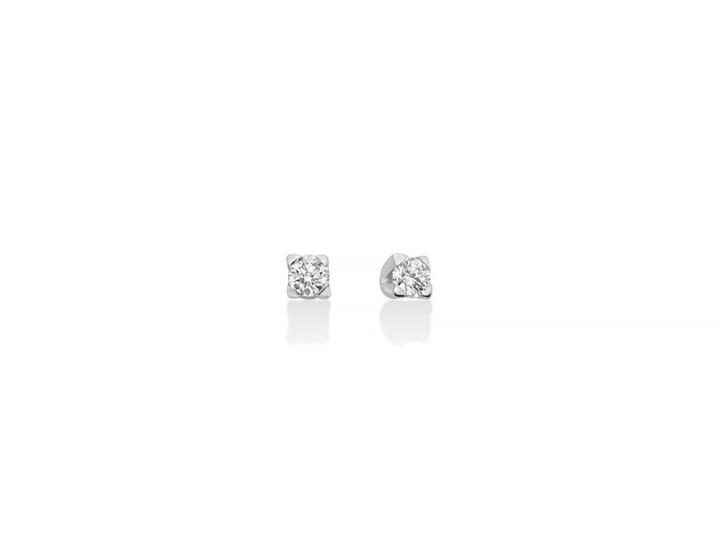 Amore Infinito - Orecchini in oro bianco con quattro griffe - ERD2677-016
